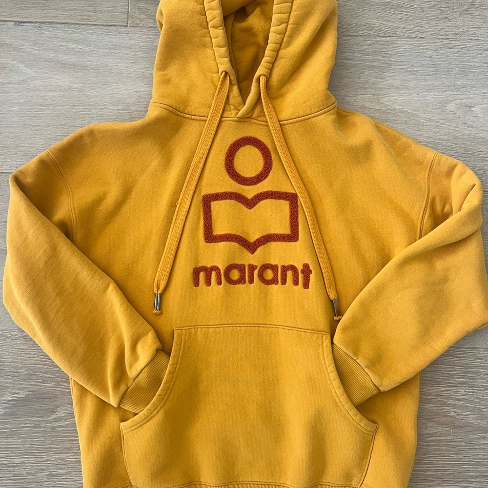 Isabel Marant Etoile Logo Cotton Hoodie Size M